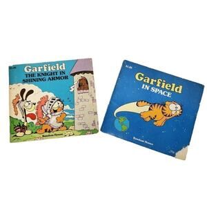 Vintage Children's Books, 80s Garfield Mini Paperback Story Books, 2 Ct